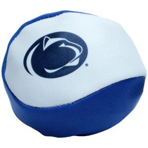 blue and white hacky sack with Penn State Athletic Logo